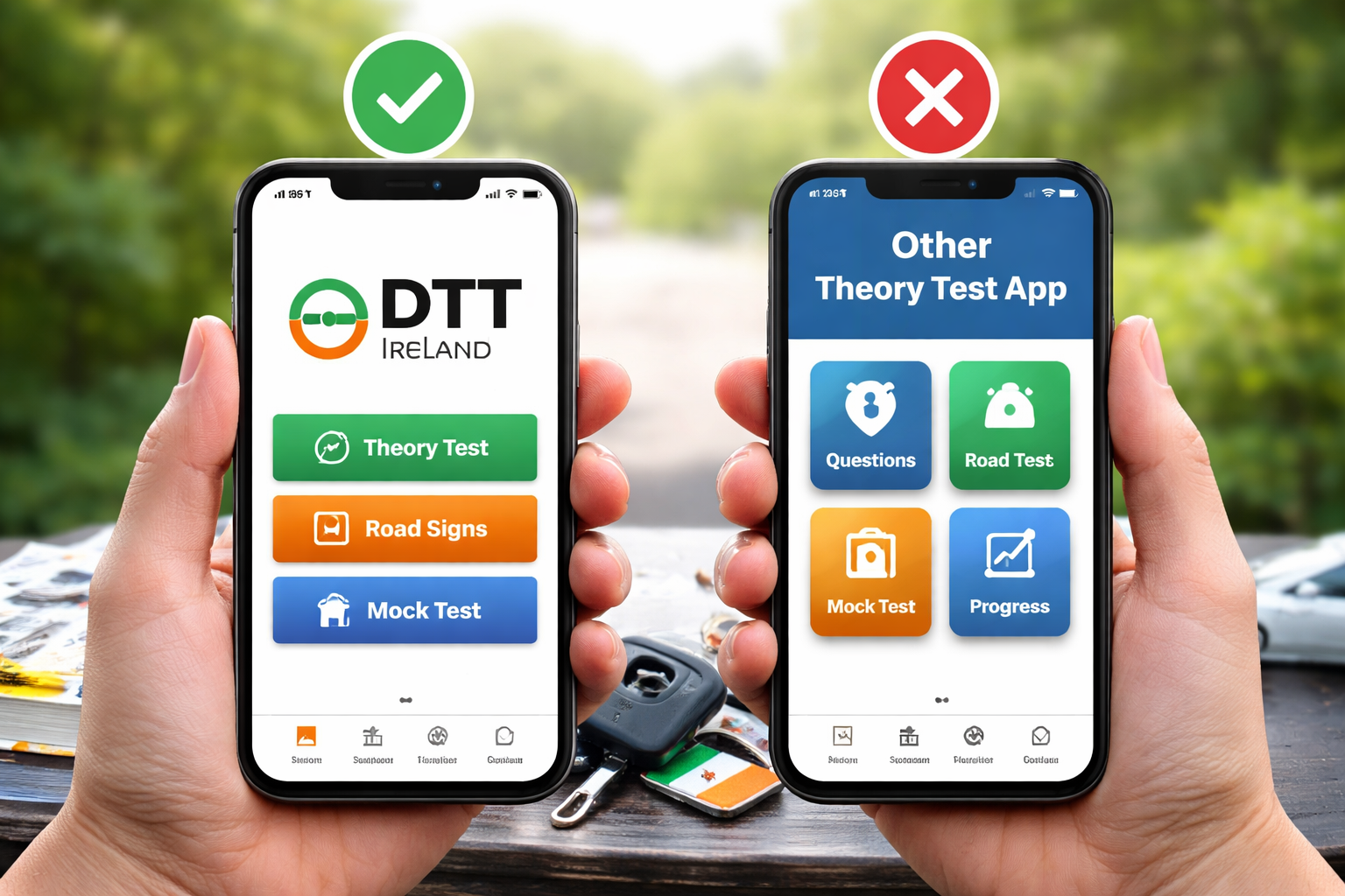 Best Irish driving theory test app 2026 comparison