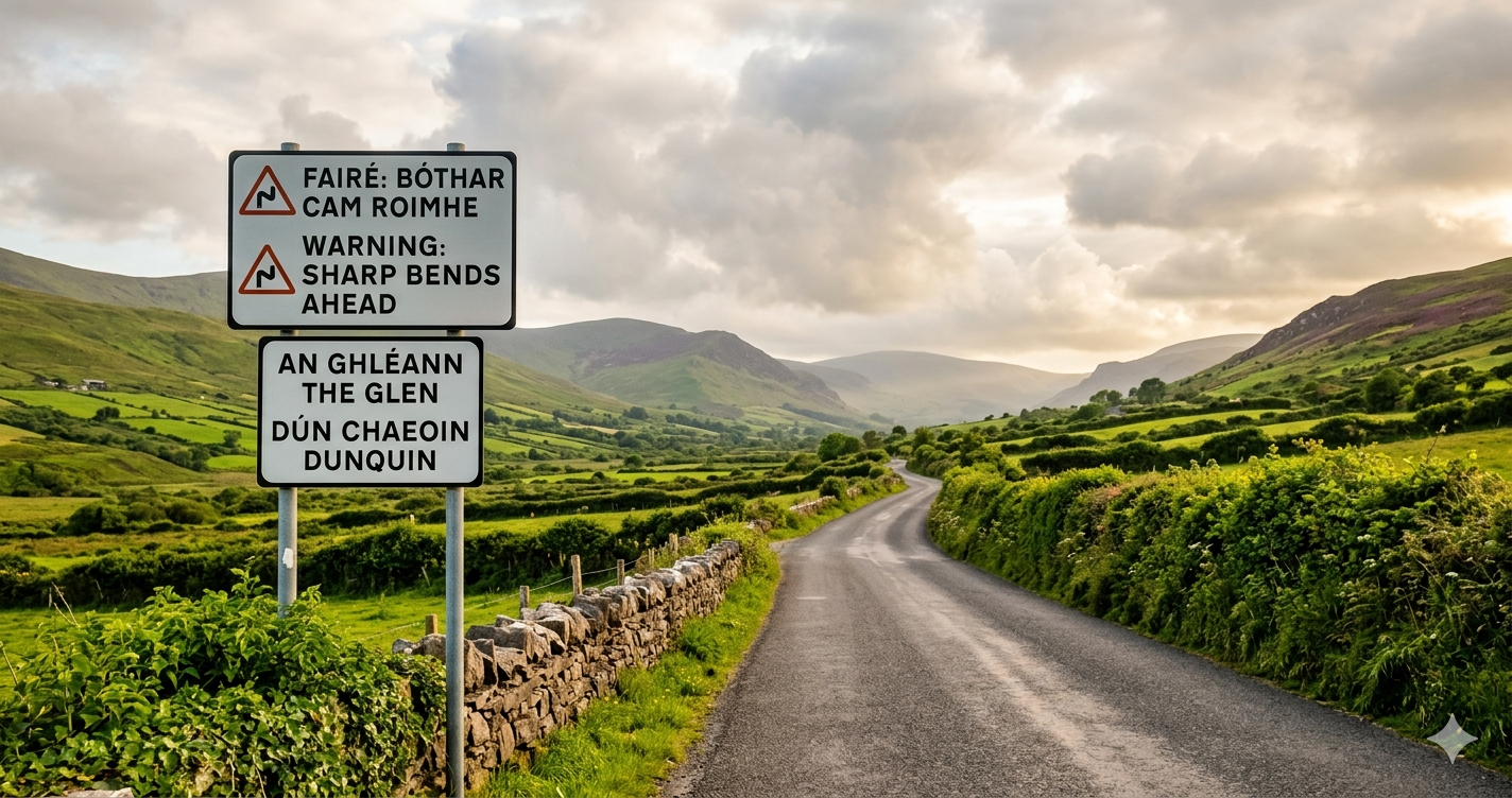 Taking the driving theory test in Irish language as Gaeilge